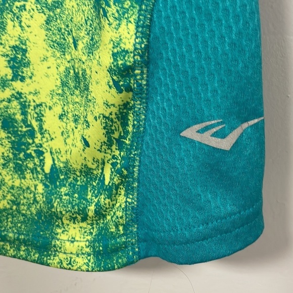 Everlast razor back tank top,  vibrant turquoise /yellow/green,  Large (14) - Picture 4 of 7